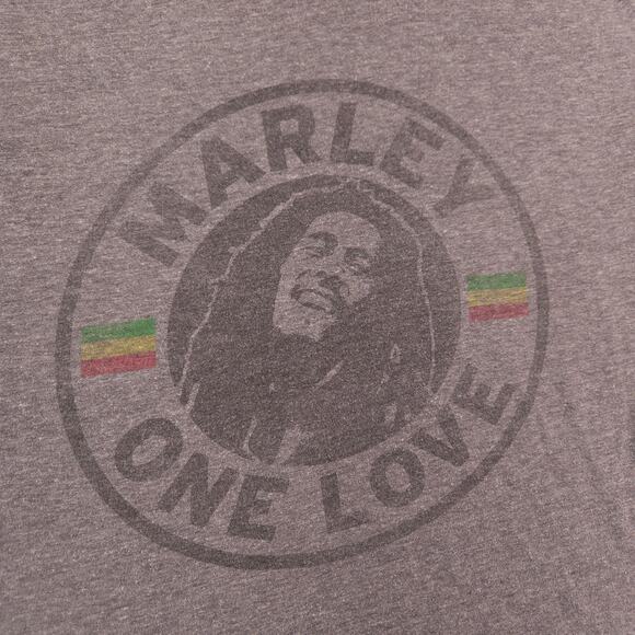 Bob Marley Band Short Sleeve Graphic Pullover T Shirt Mens Size Large L Gray - Picture 4 of 9